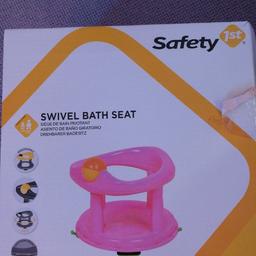 Suction pads underneath, swivels 360. Good condition, smoke free pet free home