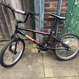 Black and red bmx bike