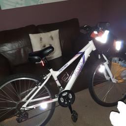 Women's /girls mountain bike in excellent condition, hardly used. No rust. Great Xmas present.