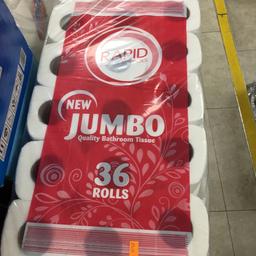 36 jumbo toilet rolls 

Now only £6 a pack

Free local delivery