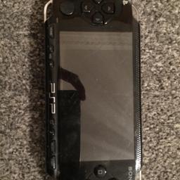 PSP is still working everything is working no box or case charger come with it silly comments will be ignored scratch on screen but when turned on you can’t see it no game with it sold as seen