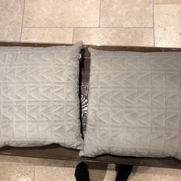 A quilted cushion with a repeated K for Karl and with a soft finish.
Zip fastening.
Cover 100% Polyester.
Filling 100% Polyester.
Size L45, W45cm.
This cover is dust or wipe with a damp cloth only.
Suitable for tumble drying.
