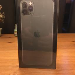 Brand new sealed iPhone 11 pro max 512gb
Top of the range iPhone
Midnight green
EE network
1000