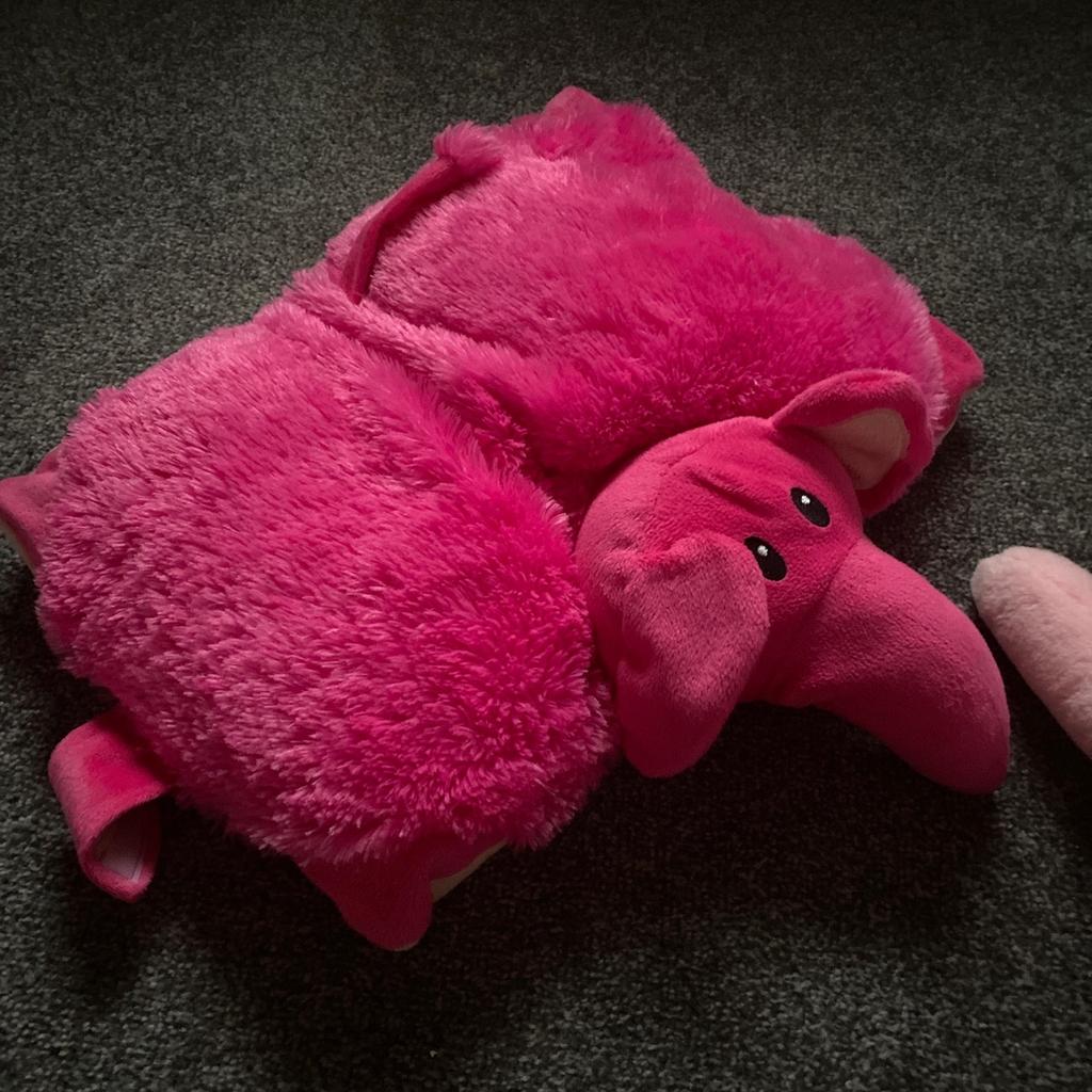 Pink elephant cheap pillow pet