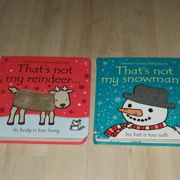Snowman and Reindeer That's Not My books. Price for both. Will post.