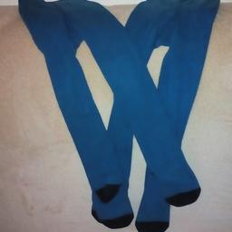 Verkaufe zwei blaue Strumpfhosen Gr.98-104 von Tschibo um Euro 1.50
