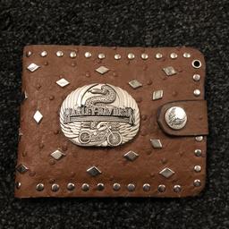 Used Harley Davidson leather wallet
