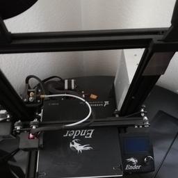 Hallo ich verkaufe meinen fast neuen 3D Drucker mit neuer Kunststoffrolle in Schwarz.
Er ist aufgebaut und direkt einsetzbar.
SD Karte ist auch schon fabei