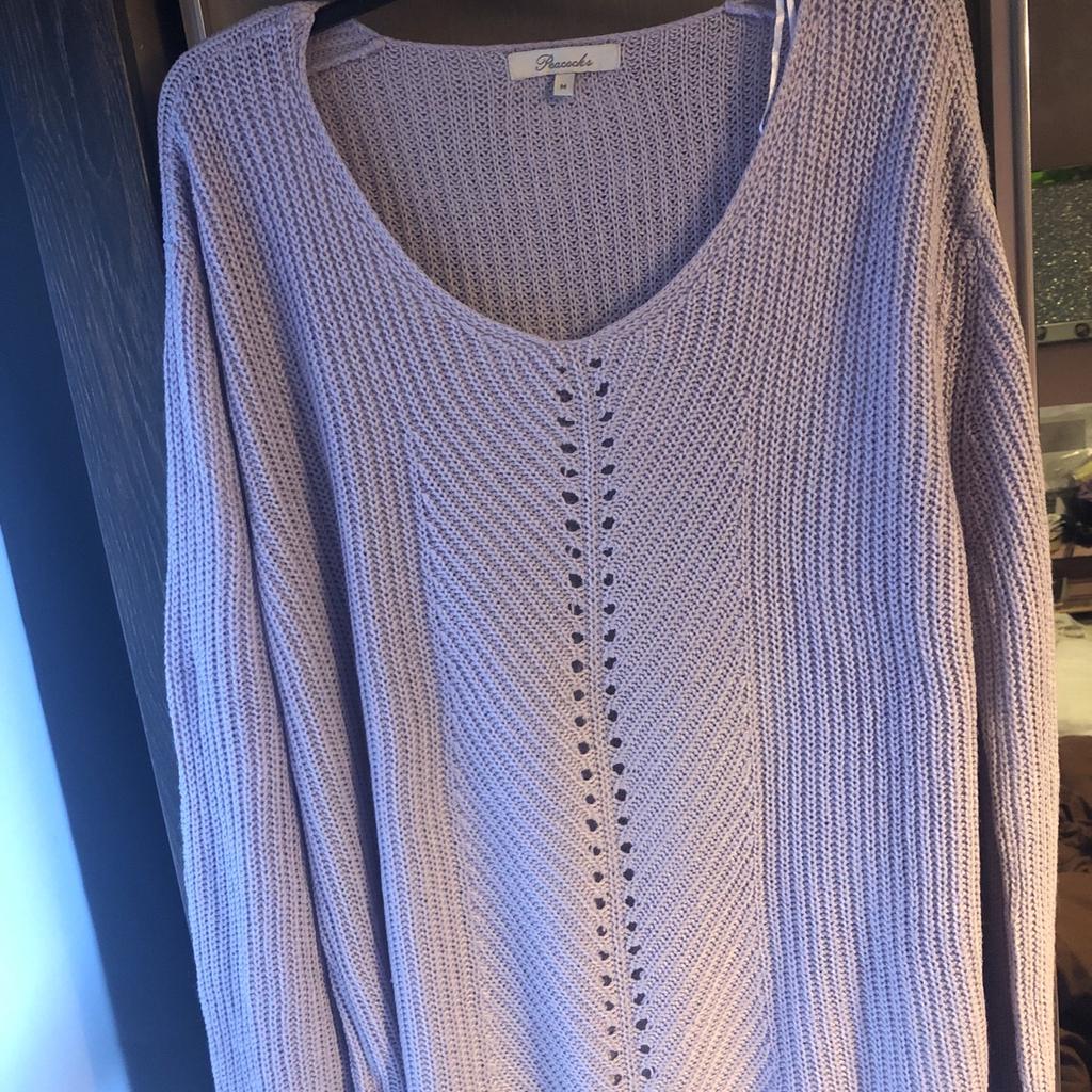 Ladies long sleeve jumper
Size Medium but fits large
In good condition
Lilac colour
From peacocks