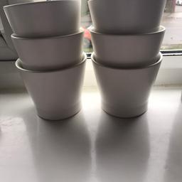 X6 White Ikea Plants Pots (9cm) - £2.00
X3 Grey Ikea Plant Pots (9cm) - £1.00

Used but in Perfect condition

£3.00 for 9