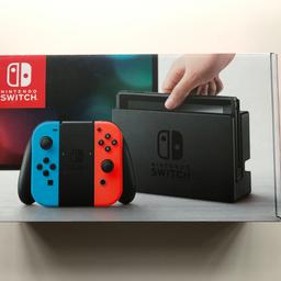 A Nintendo Switch console with Neon controllers. Excellent condition, very little use. Comes with a screen protector installed from day 1. All accessories included and in original packaging. A very good buy.