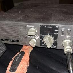 Old but in reasonable condition, not tested, comes with mic and power lead but no bracket, unusual front facing speaker. Darlaston WS10