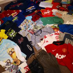 Great condition mixture of tshirts jumper trousers etc collection NG18