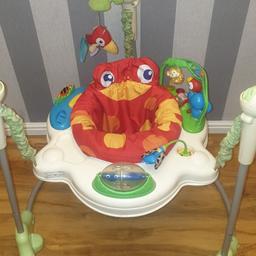 needs a clean the seat has been wash missing a toy been out side hence the price but its great to keep your baby entertain