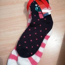 Brand New M&S Size 3-5 Fluffy Bedsocks, Collection from Crosby x