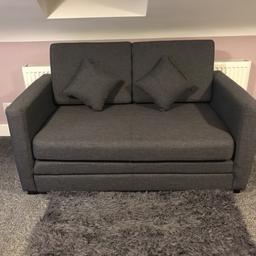 Brand new sofa bed only been slept on once . In excellent condition and comes with the pillows 