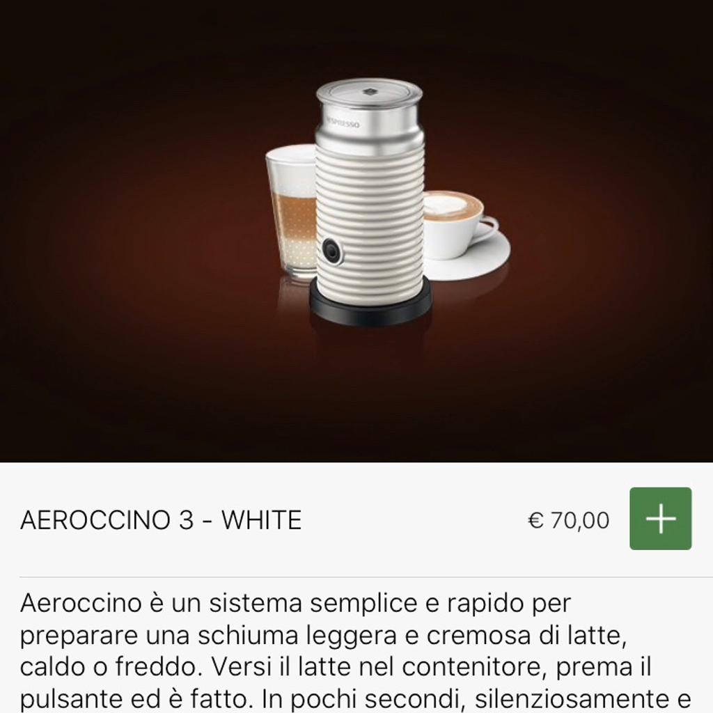 Nespresso Aeroccino Fruste Di Ricambio Per 3 - Compatibili Con Citiz, Latte, Modelli 3593/3594 Cappuccinatore Nespresso