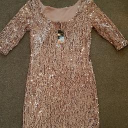 lovely squined dress new with tags size 10