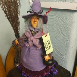 40cm Standing Maud Pendle Witch. They are original Pendle Witches that come with the information booklet.