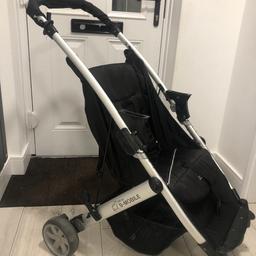 Britax b mobile pushchair. Used for a few years so has bangs and scrapes on the frame work. We bought a cover for the handle due to existing cover splitting. 

Like I said it is used so free to anyone who can make use of it. I may also have the car seat in the garage if it’s of any use to anyone.