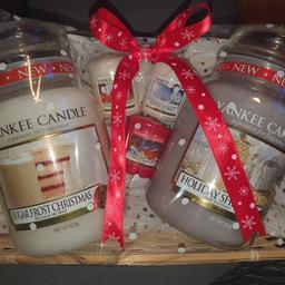 2 large yankee candle3 votives
gift wrapped