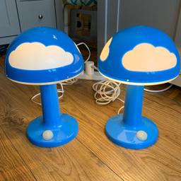 Childrens cloud Ikea lamps x 2