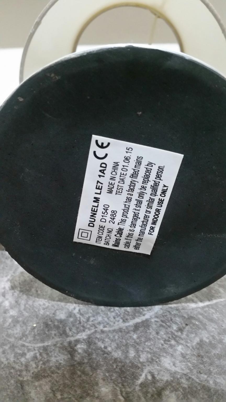 DUNELM 2 BALL TABLE LAMP in LE67 Leicestershire for £1.00 for sale Shpock