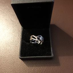 Beautiful ring bought for my daughter she as never wore be in her jewellery box it is silver and hallmarks would make a lovely gift for someone else no offer no time wasters please saleing for £20 please look at all pictures thanks collect only 