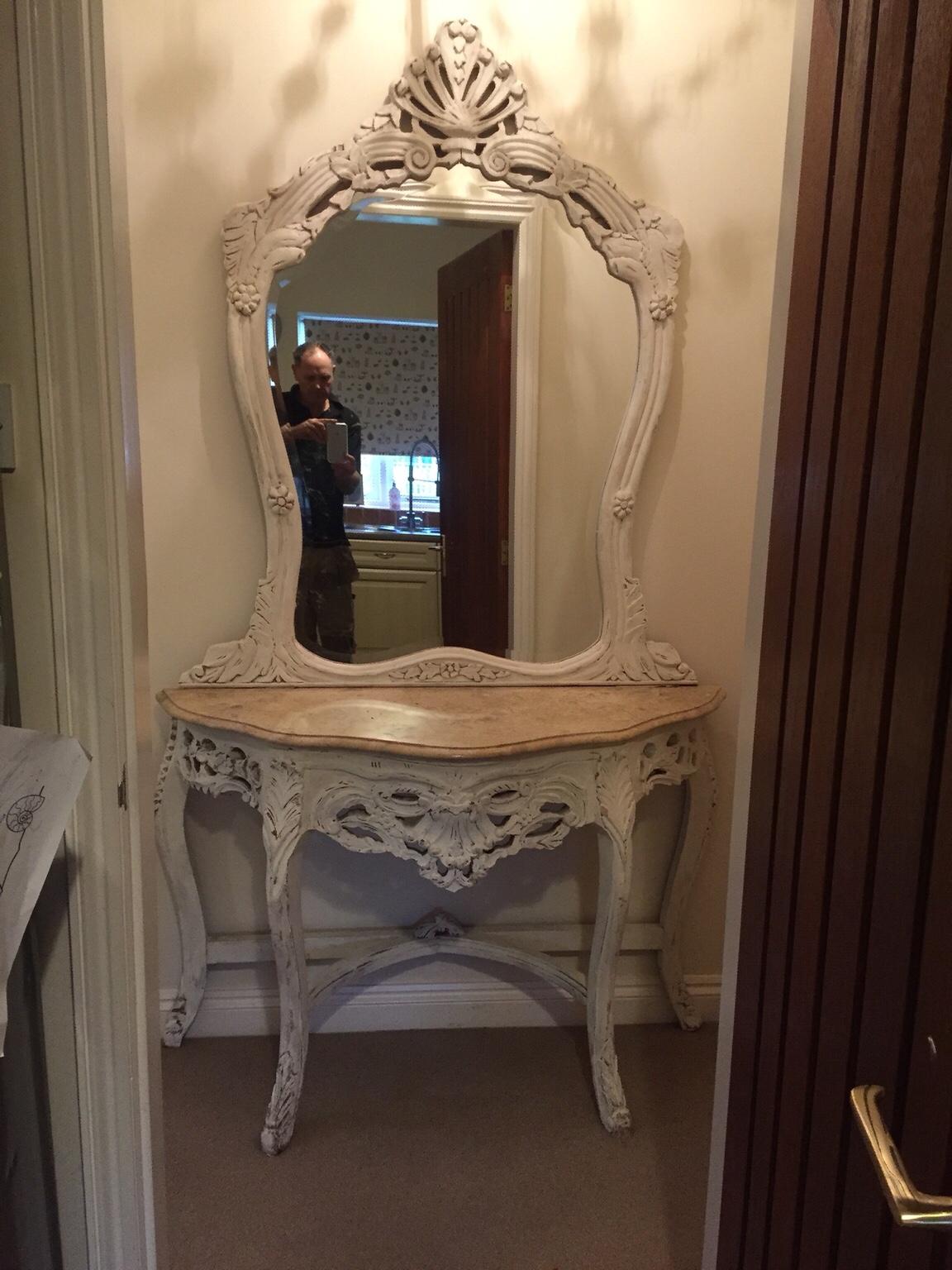 Shabby chic french style console table mirror in WS15 Chase für 100,00