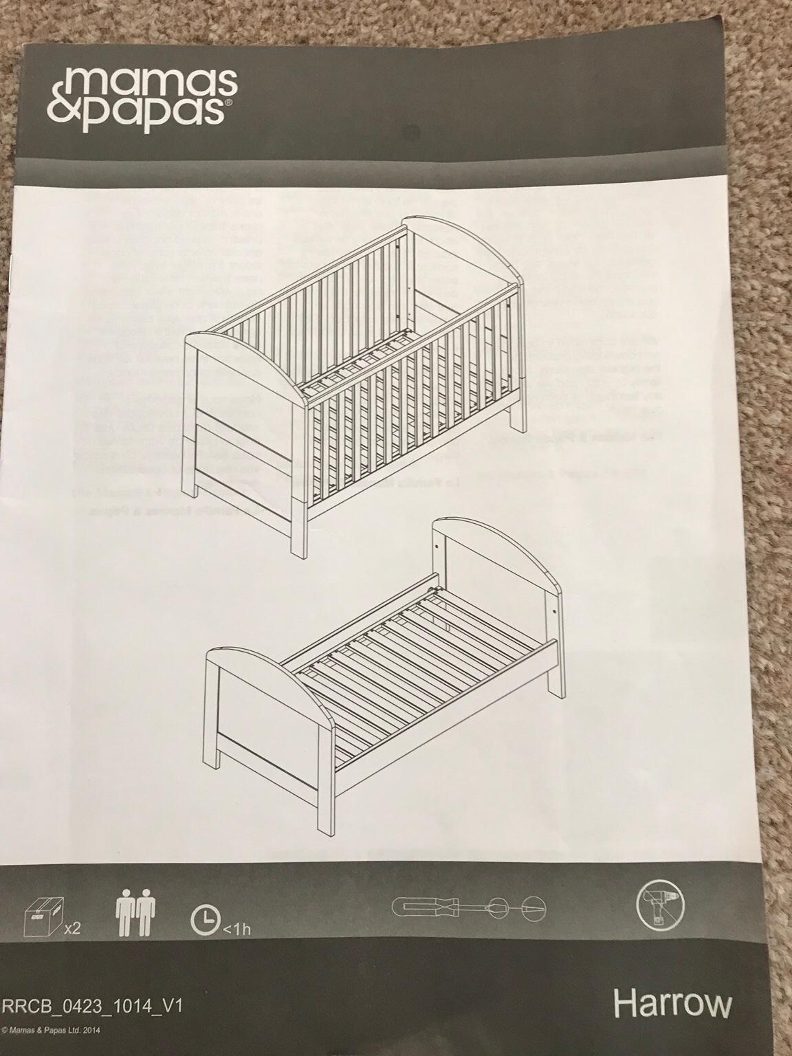 Mammas and pappas harrow cot bed in Penygroes für £ 80,00 zum Verkauf