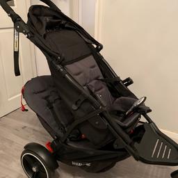 New - double buggy with baby cocooner included. Never used - our oldest doesn’t like using a buggy anymore so we have carried on using our single one for the baby.
Pram was £399 and £59 for the newborn compartment