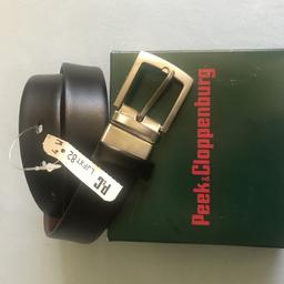 Ein Wendegürtel mit zwei Looks aus echtem Leder
Nagelneu mit Etikett, gekauft von Peek & Cloppenburg
Länge: 1050 x 30mm und Farbe: Schwarz / Braun
Neupreis 59€