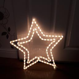 electric static light up Christmas star good clean working condition.