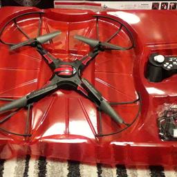 Nice big drone used once for shots and comes with spare parts and it's boxed and a little wear and tear to box that is it fantastic  for Christmas  present  or birthdays  and good with wind got two of them if want the two let me know and can have the both for 15