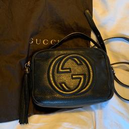 Perfect Xmas Gift... an affordable but authentic designer classic.
A Well used, well loved and well looked after Gucci Soho Disco Bag. Signs of use and general wear and tear ie. leather is softer and smoother than on a new Gucci Soho bag. Many years left of wear.
Comes with original Dustbag.
Grab yourself a bargain!

Paypal accepted.

Rest assured I DO NOT AND WILL NOT sell Fake / replica items. Please don’t keep asking.
THIS IS AN AUTHENTIC GUCCI STORE BOUGHT PRODUCT.