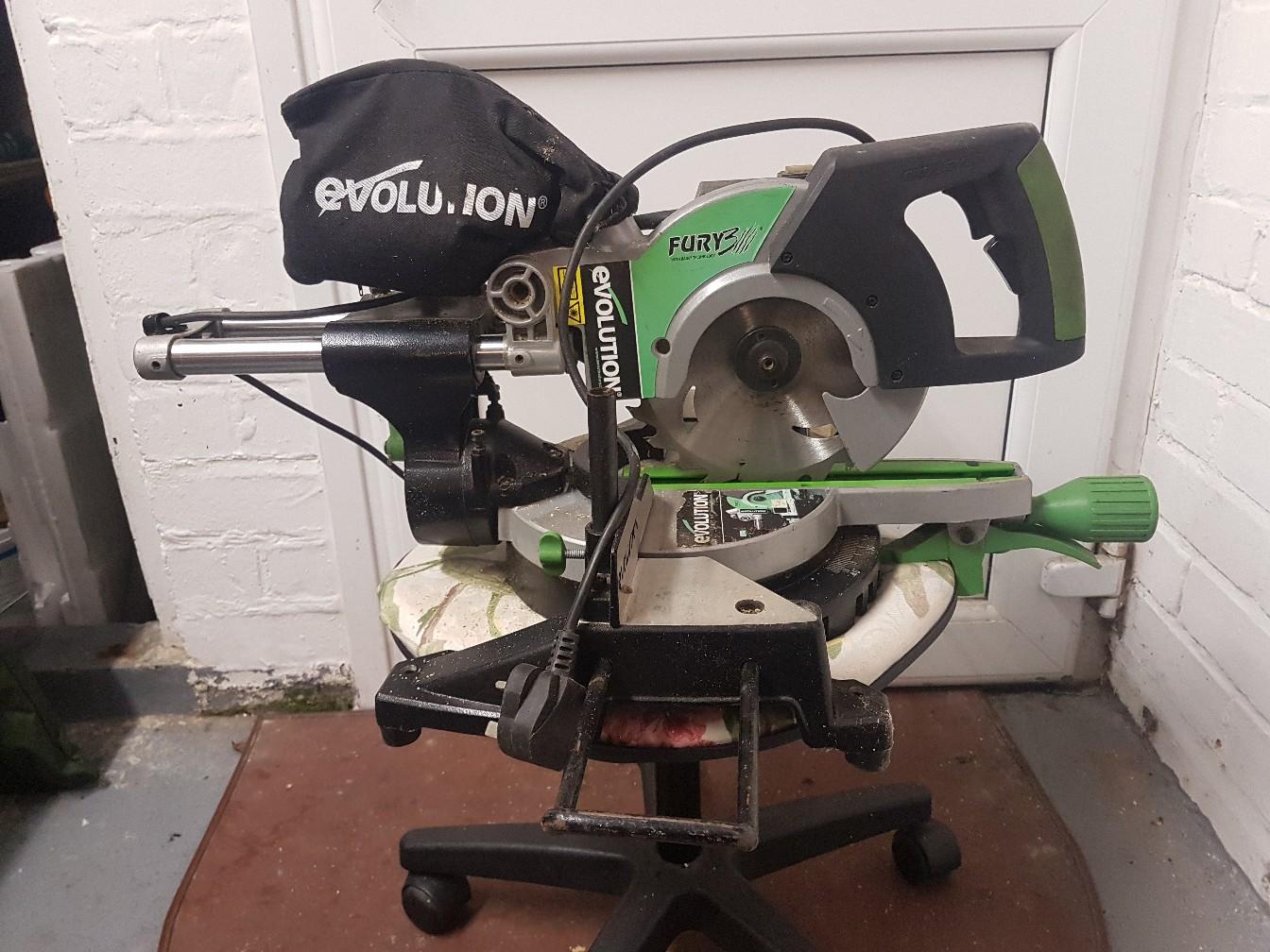 Evolution Fury 3 Sliding Chop Saw/ mitre saw in B45 Bromsgrove for £60.