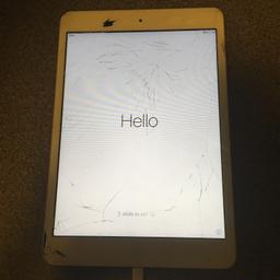 This I pad is fully working and has been reset. There is considerable damage to the screen which would need replacing. 

Without charger.