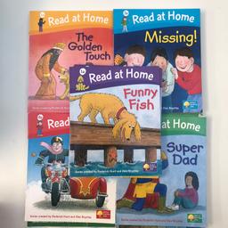 Oxford reading tree. Biff, Chip and Kipper series.
Suitable from pre-school.
5 levels.
Please note 2 books missing from level 5.