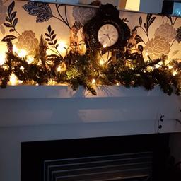 Lovely 7ft green garland with free lights.bargain