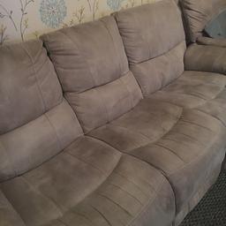 Recliner three seater sofa and electric recliner chair need gone as new sofa on its way