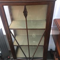 Beautiful medium size display cabinet with lock and key selling cheap collection Walsall