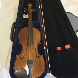 used violin with case needs the two string re-atched hence low price.  otherwise good condition 
item listed again due to no show.