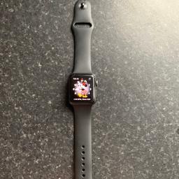 Series 3 Apple Watch 38mm slate grey aluminium. GPS & cellular. In great condition, apart from a hairline crack in the top left corner (reflected in the price). Does not effect the use. Comes with charger. Have misplaced the box. Collection ONLY Blackheath High Street B65 8. *** NO OFFERS***OFFERS WILL BE IGNORED AS THE PRICE LISTED IS THE LOWEST I WILL ACCEPT***Post available & PayPal. Postage inc insurance & fees +£12.55