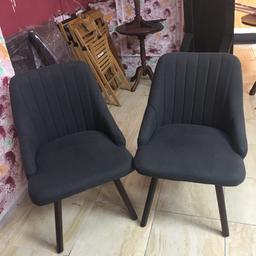 Nice and clean 2 dark grey chairs, perfect condition
