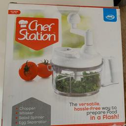 New un-opened
Chopper
Whisk
Salad spinner
Egg separator in one