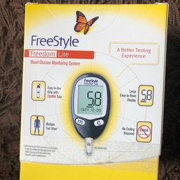Free style Sugar Blood Glucose Monitor System 
NEW
(Selling code T/E Silver Crate)