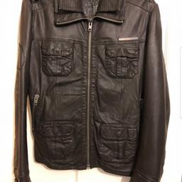 Superdry Genuine Brad Leather Jacket
Size - Small Fit chest 38-40
Colour - Brown
Condition - Used a few times but as good as new
Can do P+P for additional fee
Original price paid - £160
Absolute bargain and looks amazing on