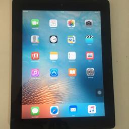 Used Apple iPad 2 16GB Black Wi-Fi + Cellular on EE
See the pics for condition
Very Small crack on right side corner but not visible
Fully working iPad and small dents on edges
No other accessories only iPad .

* * Strictly no returns and no time wasters **