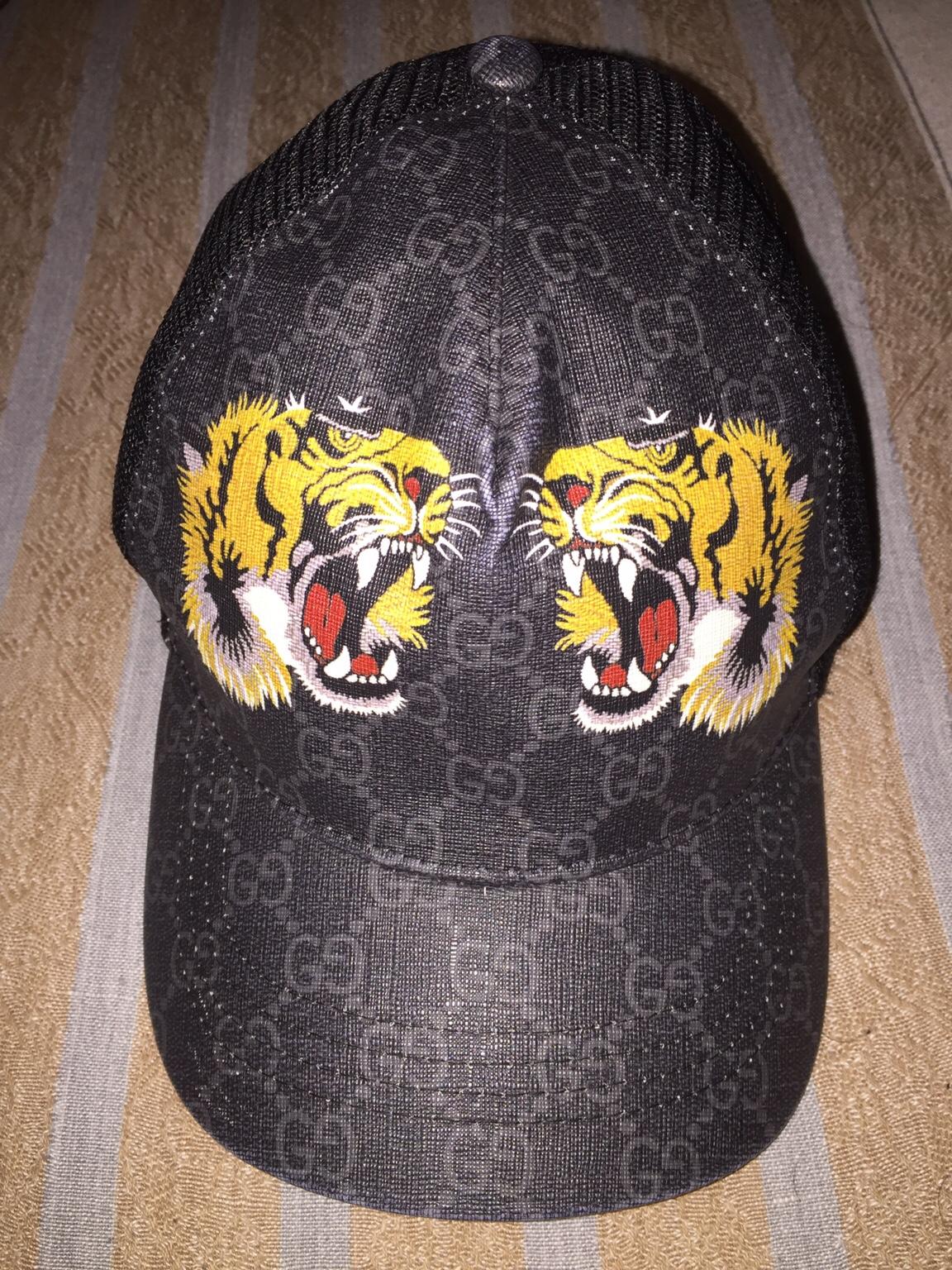 Gucci cap black store tiger