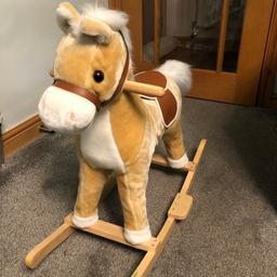 Good condition 
Rocking horse 
Makes noise 
Smoke free and pet free 
Good for Christmas present 
No offer please